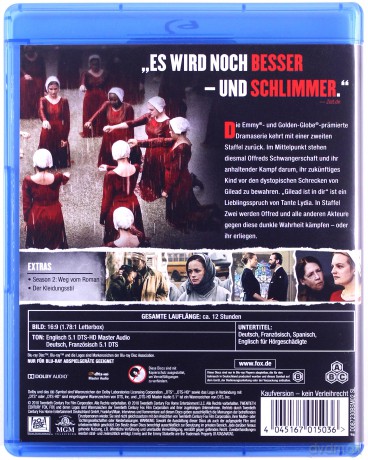 The Handmaid's Tale Season 2 (Opowieść podręcznej Sezon 2) [4xBlu-Ray]