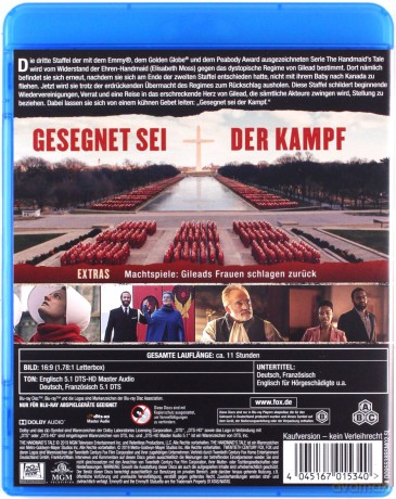 The Handmaid's Tale Season 3 (Opowieść podręcznej Sezon 3) [4xBlu-Ray]