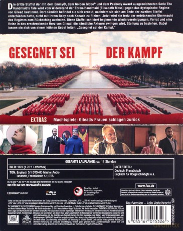 The Handmaid's Tale Season 3 (Opowieść podręcznej Sezon 3) [4xBlu-Ray]