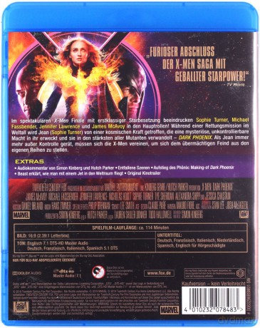 X-Men: Dark Phoenix (X-Men: Mroczna Phoenix) [Blu-Ray]