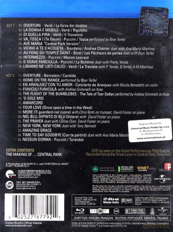 Andrea Bocelli: Concerto: One Night In Central Park [Blu-Ray]