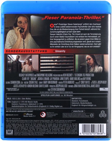 Unsane (Niepoczytalna) [Blu-Ray]
