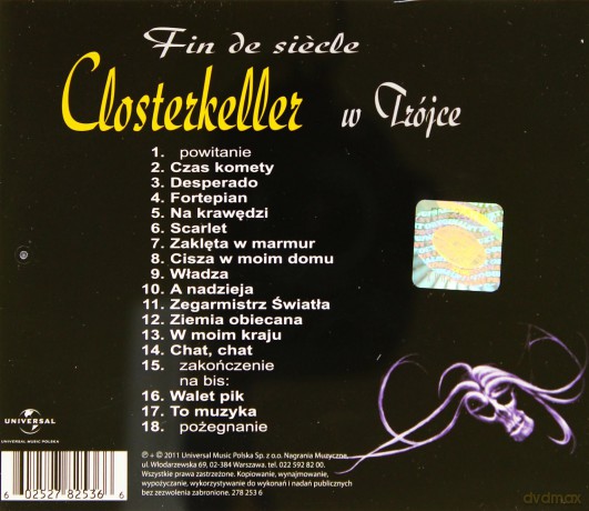 Closterkeller: Fin De Siecle (Reedycja 2011) [CD]