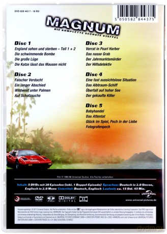 Magnum P.I. (Magnum: Detektyw z Hawajów Sezon 6) [5DVD]