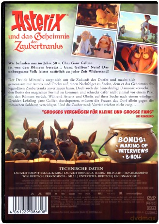 Asterix: The Secret of the Magic Potion (Asterix i Obelix. Tajemnica magicznego wywaru) [DVD]