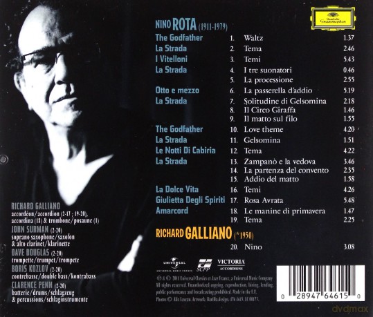 Richard Galliano: Nino Rota [CD]