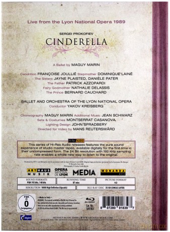 Lyon Opera Ballet:Cinderella (Prokofieff) [Blu-Ray]