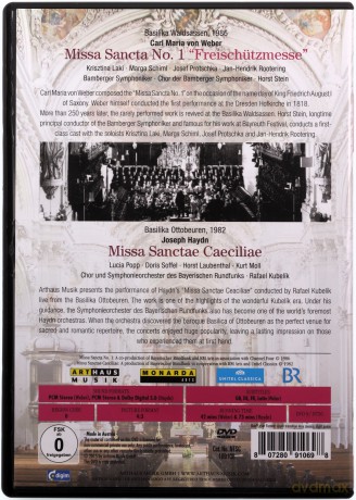 Carl Maria von Weber (1786-1826): Missa Sancta No. 1 in E flat; Joseph Haydn: Missa Sanctae Caeciliae [DVD]