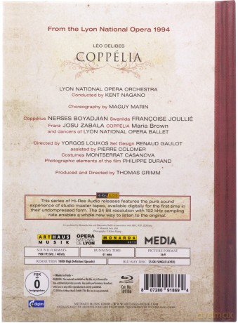 Lyon Opera Ballet: Coppelia (Delibes) [Blu-Ray]