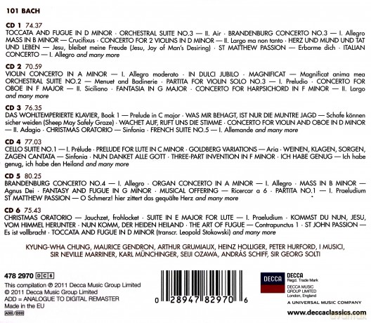 Bach 101 [6CD]