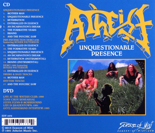 Atheist: Unquestionable Presence [CD]+[DVD]