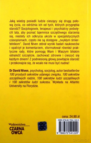 100 prostych sekretów lepszej połowy życia - David Niven [KSIĄŻKA]