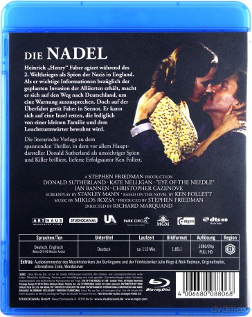 Eye of the Needle (Igła) [Blu-Ray]