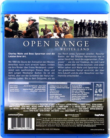 Open Range (Bezprawie) [Blu-Ray]