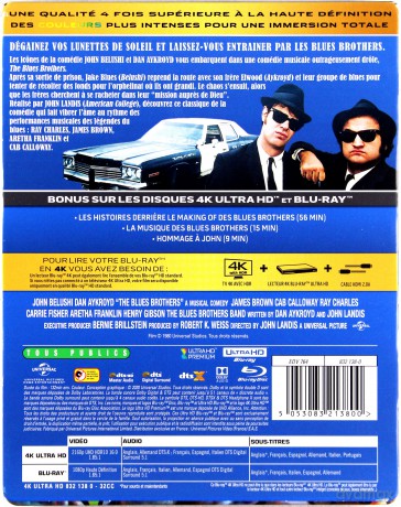 The Blues Brothers (steelbook) [Blu-Ray 4K]+[Blu-Ray]