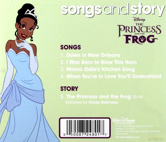 Songs and Story: The Princess and the Frog (Disney) [CD]