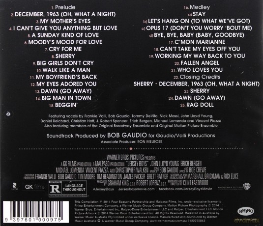 Jersey Boys soundtrack (Chłopaki z Jersey) [CD]