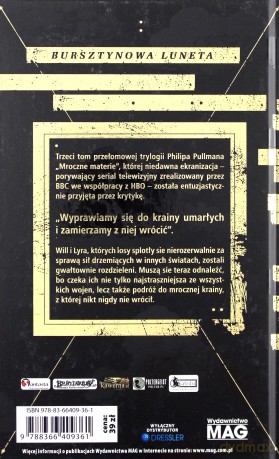 Mroczne materie 3 Bursztynowa luneta - Philip Pullman [KSIĄŻKA]