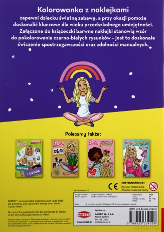 Barbie Kolorowanka z naklejkami [KSIĄŻKA]