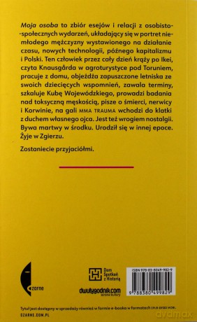 Moja osoba - Najder Łukasz [KSIĄŻKA]