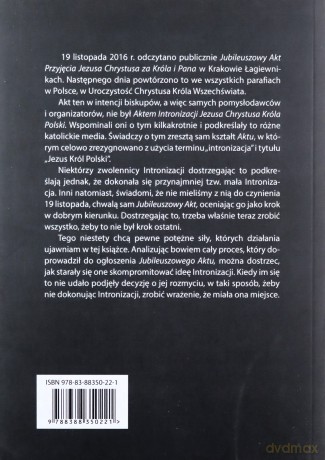 Spisek przeciwko Intronizacji - Michał Krajski [KSIĄŻKA]