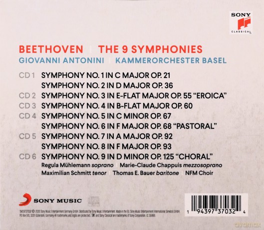 Giovanni Antonini: Beethoven: The Symphonies [6CD]