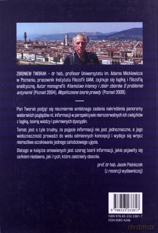 Informacja, wiedza, logika - Zbigniew Tworak [KSIĄŻKA]