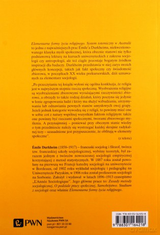 Elementarne formy życia religijnego - Emile Durkheim [KSIĄŻKA]