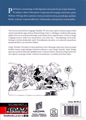 Usagi Yojimbo Początek księga 1 - Stan Sakai [KOMIKS]