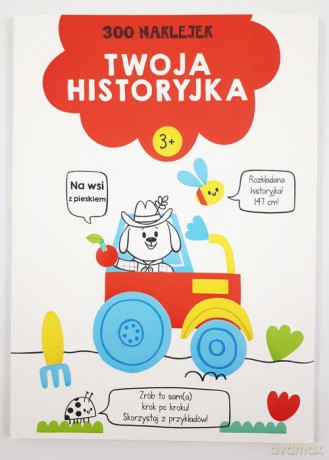 300 naklejek 3+ twoja historyjka Czerwona [KSIĄŻKA]