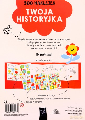 300 naklejek 3+ twoja historyjka Czerwona [KSIĄŻKA]