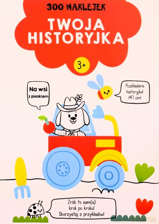 300 naklejek 3+ twoja historyjka Czerwona [KSIĄŻKA]