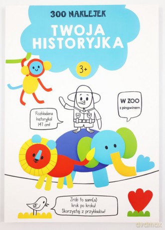 300 naklejek 3+ twoja historyjka Niebieska [KSIĄŻKA]