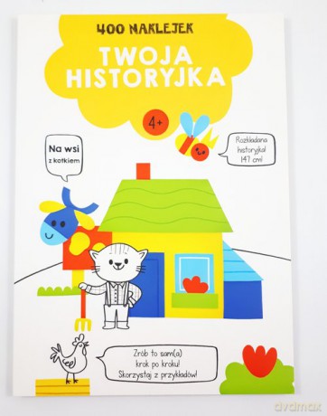 400 naklejek 4+ twoja historyjka Żółta [KSIĄŻKA]