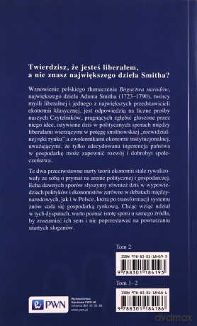 Badania nad naturą i przyczynami bogactwa narodów (Tom 2) - Adam Smith [KSIĄŻKA]