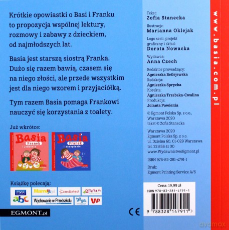 Basia Franek i pielucha - Zofia Stanecka [KSIĄŻKA]