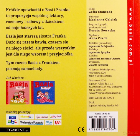 Basia Franek i samochody - Zofia Stanecka [KSIĄŻKA]