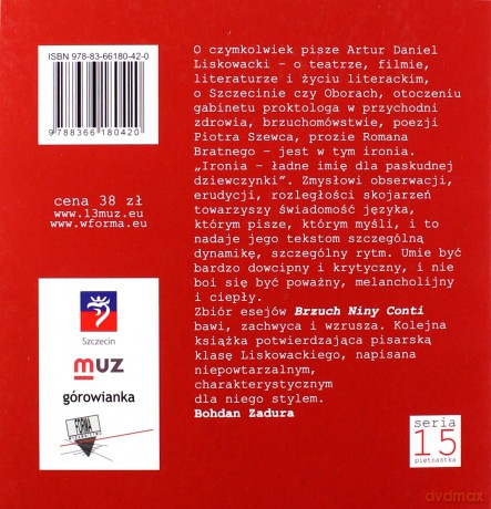 Brzuch Niny Conti - Artur Daniel Liskowacki [KSIĄŻKA]