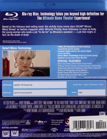 Diabeł ubiera się u Prady [Blu-Ray]