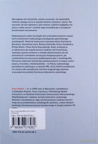 Gry z autobiografią: przemilczenia, intelektualizacje, parodie - Artur Hellich [KSIĄŻKA]