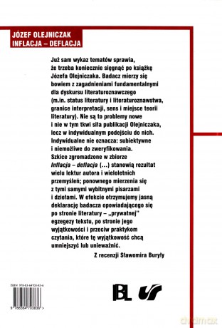 Inflacja-deflacja - Józef Olejniczak [KSIĄŻKA]