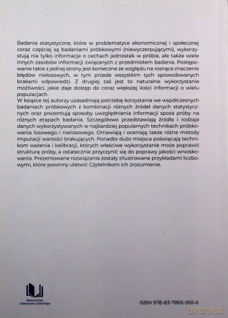 Informacje spoza próby w badaniach statystycznych - Arkadiusz Kozłowski, Mirosław Szreder [KSIĄŻKA]