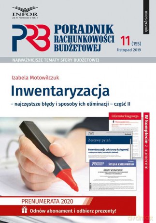 Inwentaryzacja - najczęstsze błędy i sposoby ich eliminacji Część 2 - Izabela Motowilczuk [KSIĄŻKA]