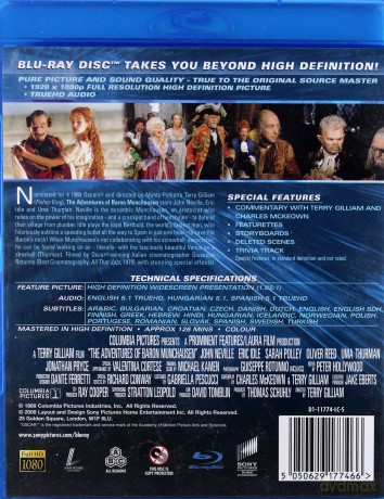 Przygody Barona Munchausena [Blu-Ray]