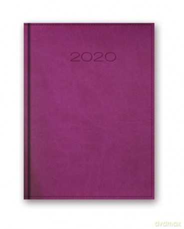 Kalendarz 2020 20-21D A5 dzienny fioletowy [KALENDARZ]