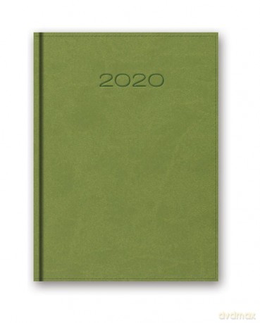Kalendarz 2020 20-21D A5 dzienny jasnozielony [KALENDARZ]