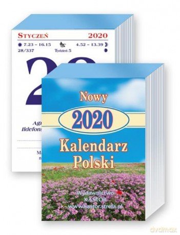 Kalendarz 2020 KL 05 Nowy Kalendarz Polski zdzierak [KALENDARZ]