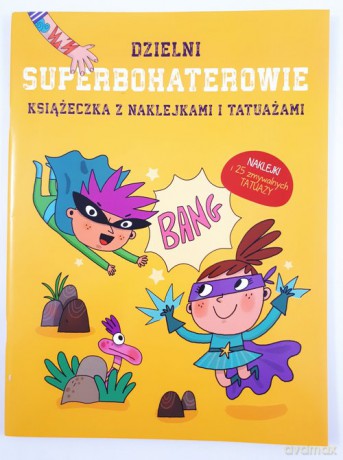 Książeczki z naklejkami i tatuażami Superbohaterowie [KSIĄŻKA]