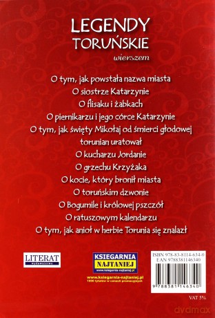 Legendy toruńskie wierszem - Dorota Kaźmierczak [KSIĄŻKA]