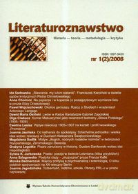 Literaturoznawstwo nr 1(2)2008 [KSIĄŻKA]